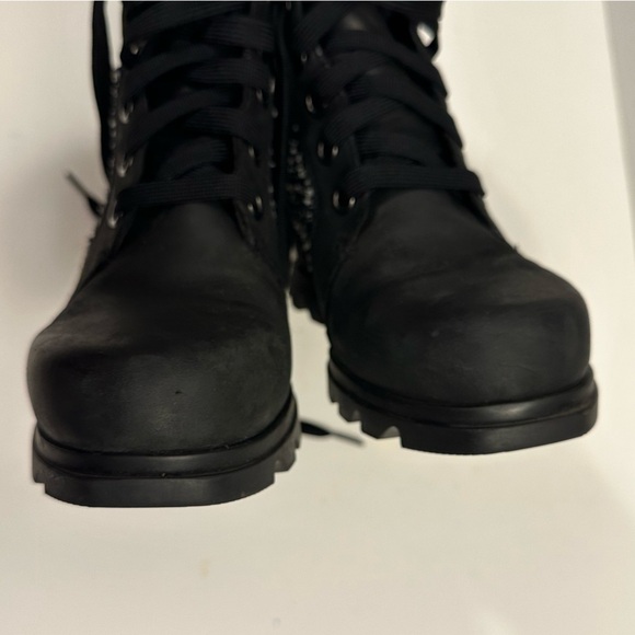 Sorel Women's Joan of Arctic Wedge III Lexie Boot Black/Sea Salt Size 8.5 US - Picture 7 of 12